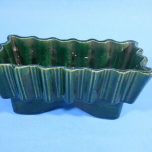 Deep Emerald Green Pottery Planter Ungemach Pottery Upco